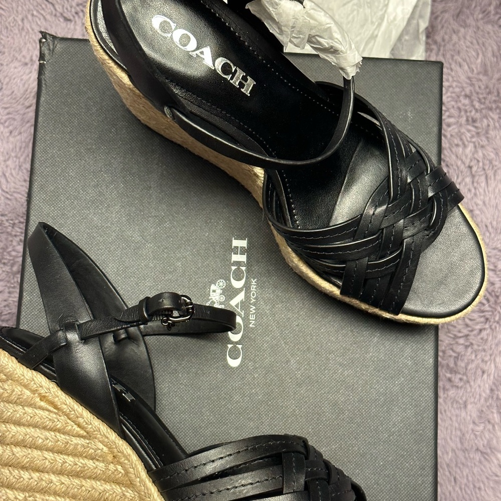 Coach Wedge Sandals - BNIB - Picture 3 of 8